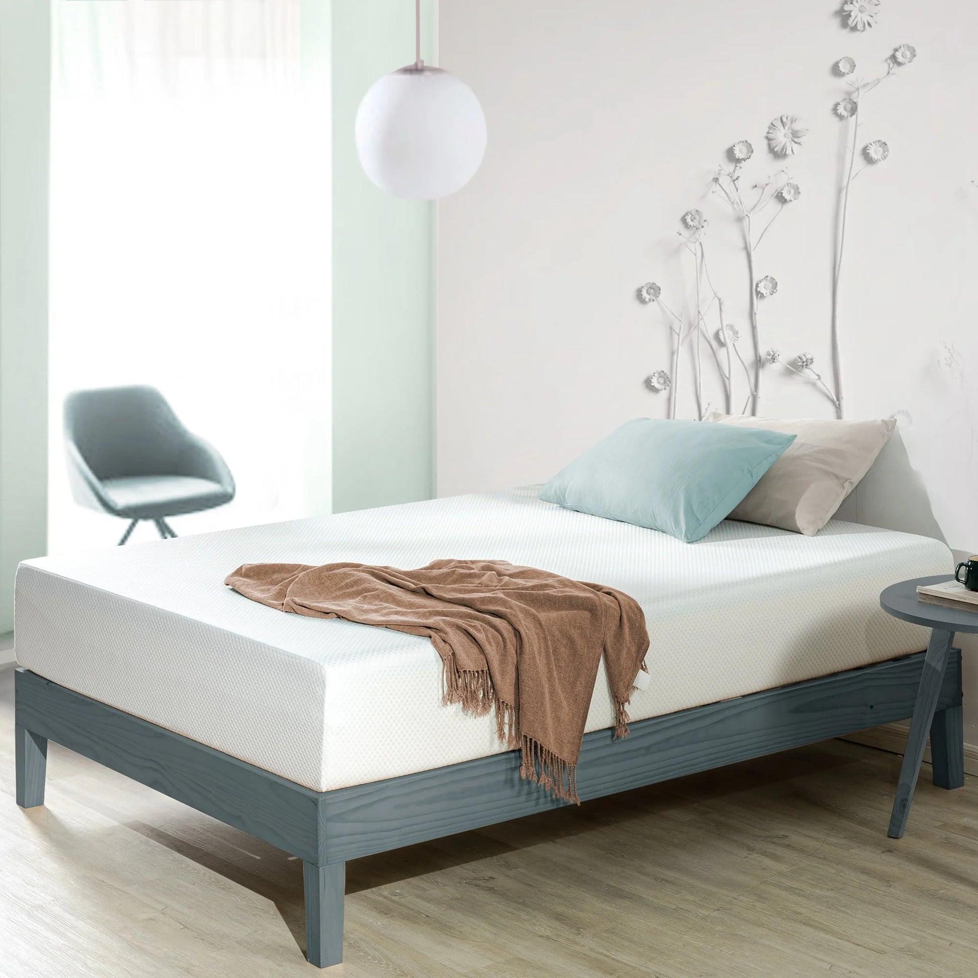 Twin Mattress 10" Memory Foam Green Tea Fresca® by Zinus