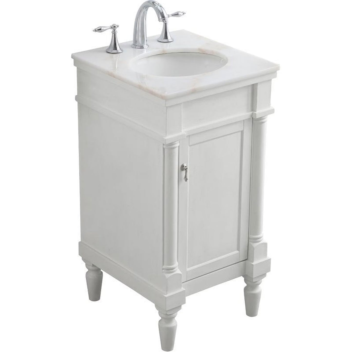 18.5 inch single bathroom vanity in blue