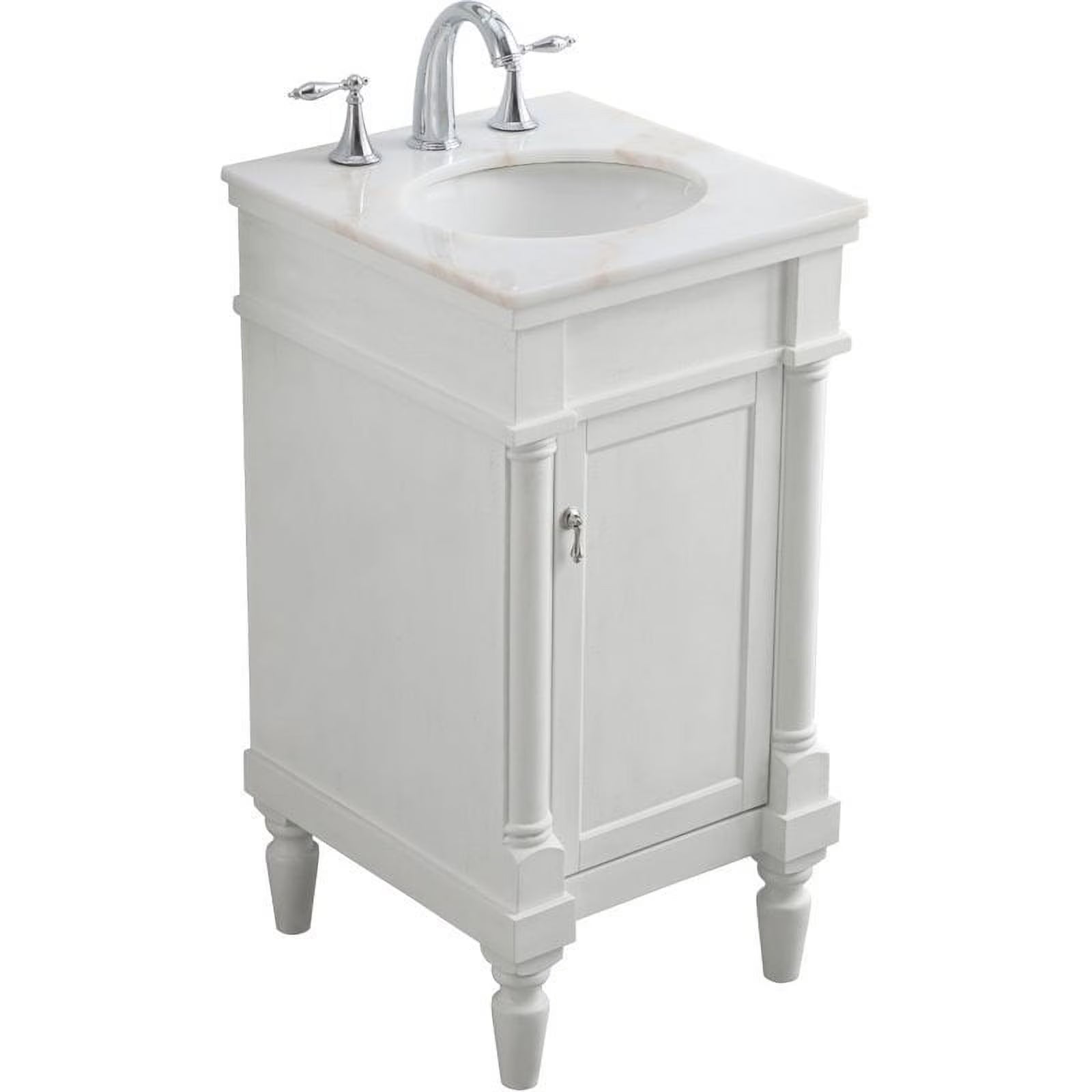 18.5 inch single bathroom vanity in blue