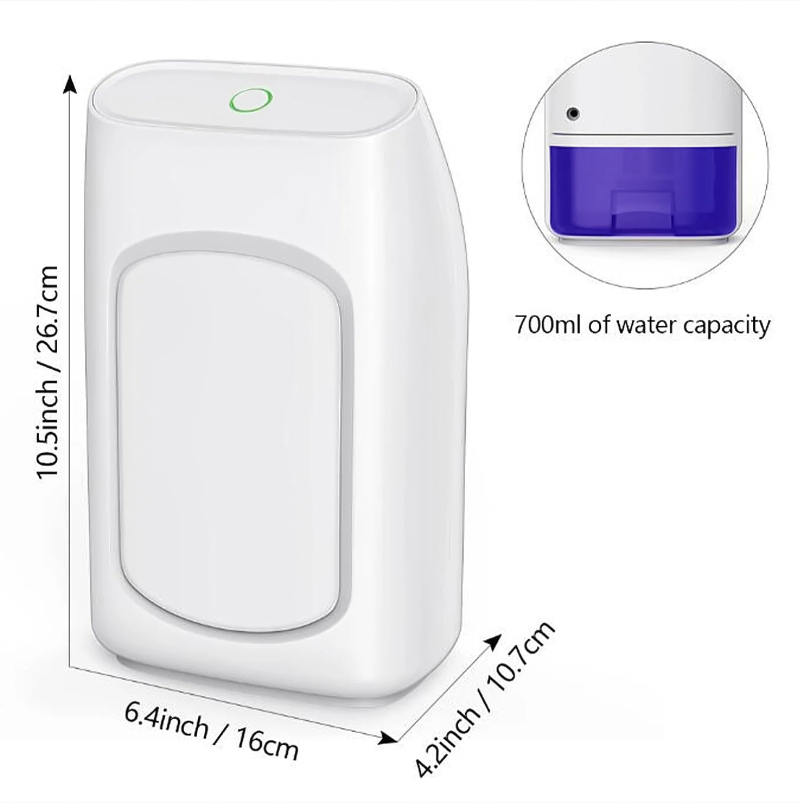 Kiplyki Dehumidifier For Home Ultra Quiet Auto Shutoff Dehumidifier For Closet Wardrobe Bedroom Kitchen Basement