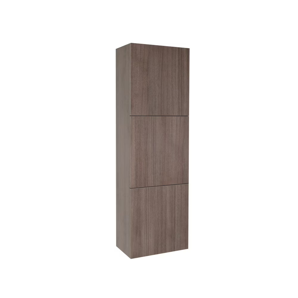 Fresca White Bathroom Linen Side Cabinet w/3 Large Storage Areas