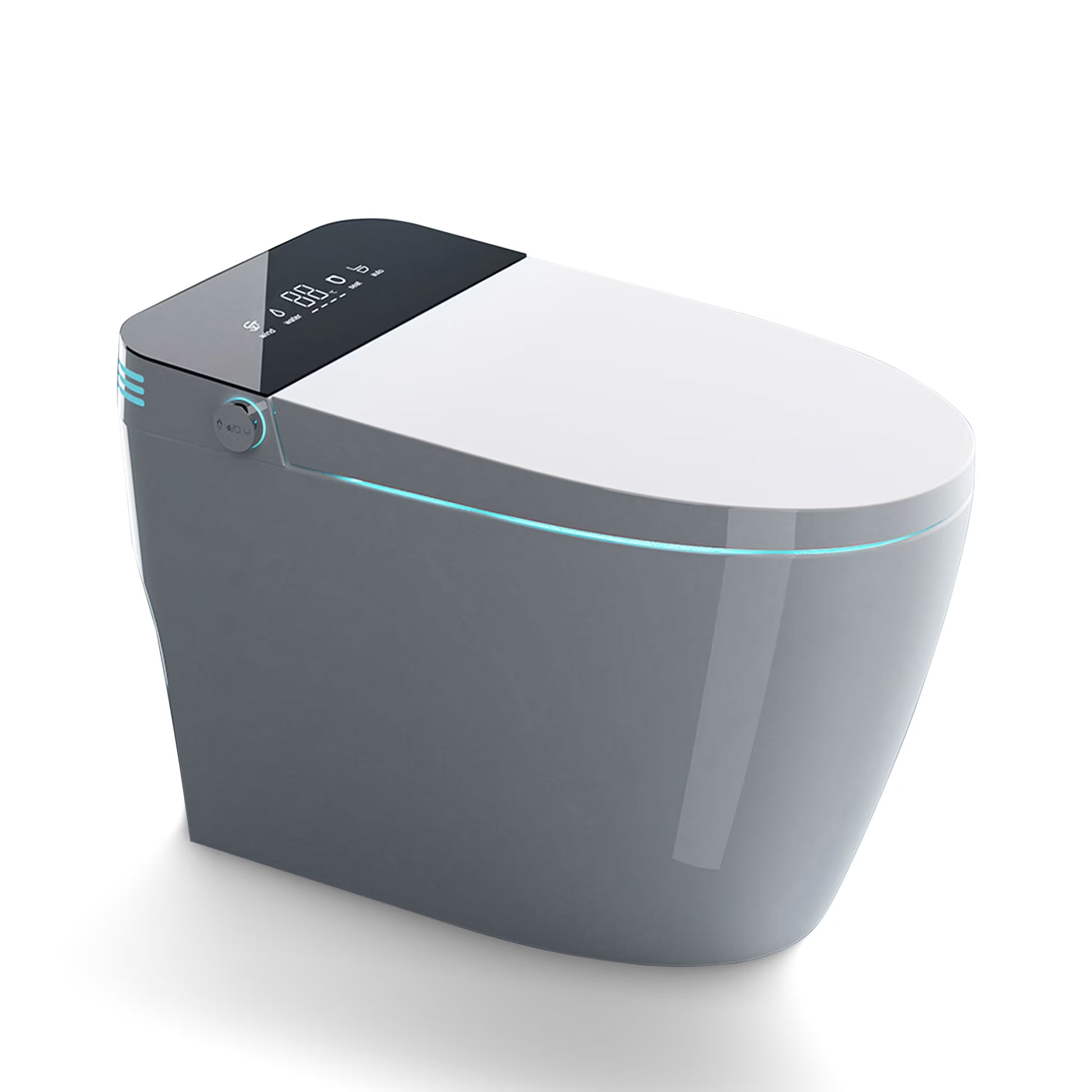 WITMYA TH01 One Piece Smart Toilet with Bidet in Heated Seat Warm Water Dual Flush Open/Close Lid