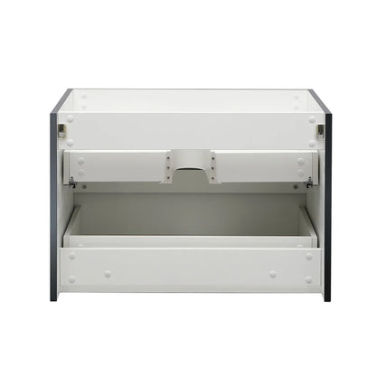 Fresca Valencia 30" Gray Oak Wall Hung Modern Bathroom Cabinet