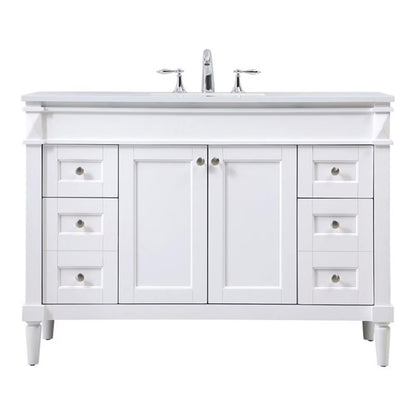 48 inch single bathroom vanity in black