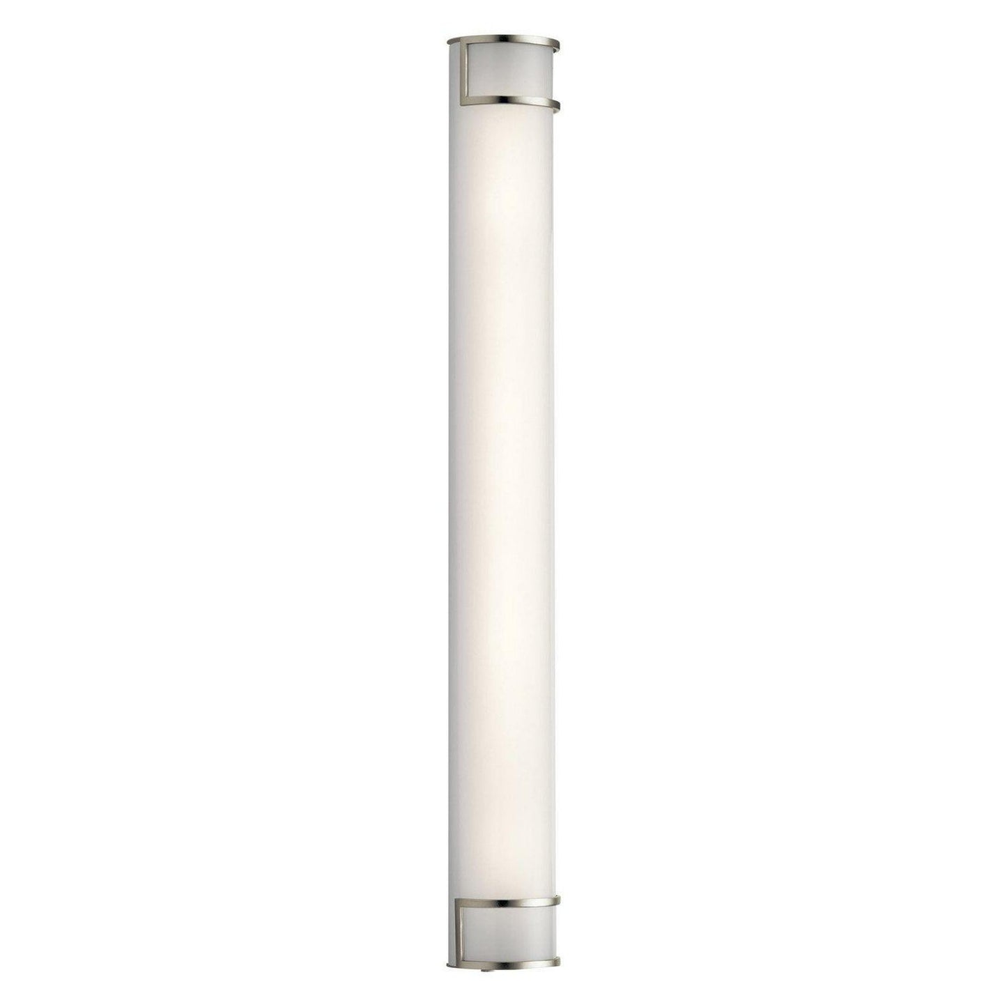 1 Light Linear Bath Vanity Approved For Damp Locations With Transitional Inspirations 4.5 Inches Tall By 24.75 Inches Wide Kichler Lighting 11142Niled