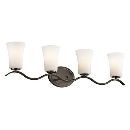 45377OZL18-Kichler Lighting-Armida - 4 Light Bath Vanity Approved for Damp Locations - with Transitional inspirations - 32.25 inches wide-Olde Bronze