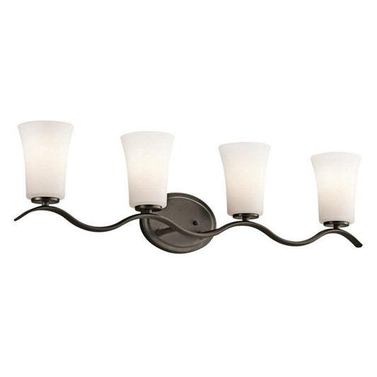 45377OZL18-Kichler Lighting-Armida - 4 Light Bath Vanity Approved for Damp Locations - with Transitional inspirations - 32.25 inches wide-Olde Bronze