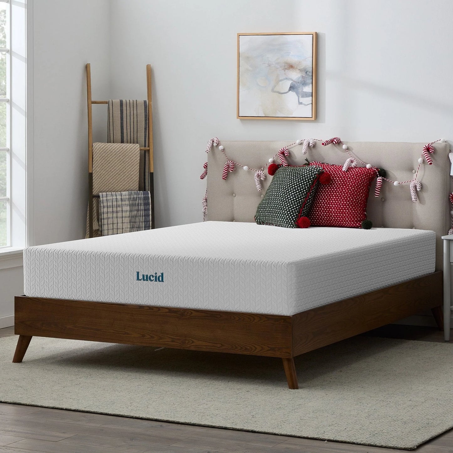 Lucid Refresh 10" Dual-Layered Gel Memory Foam Mattress, Firm, Queen