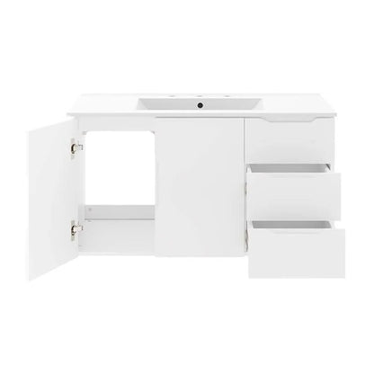 Modway Vitality 36" Bathroom Vanity in White White