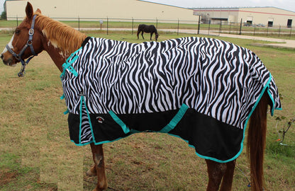 80" 1000D Turnout Waterproof Horse WINTER Coat BLANKET Zebra 104