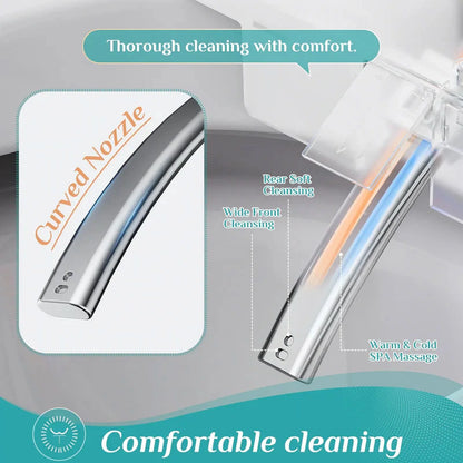 HOROW Smart Bidet Toilet 10'' Rough In with Auto open/close lid night light LED Display Off-Seat Flushing Heating Air Drying Warm Water