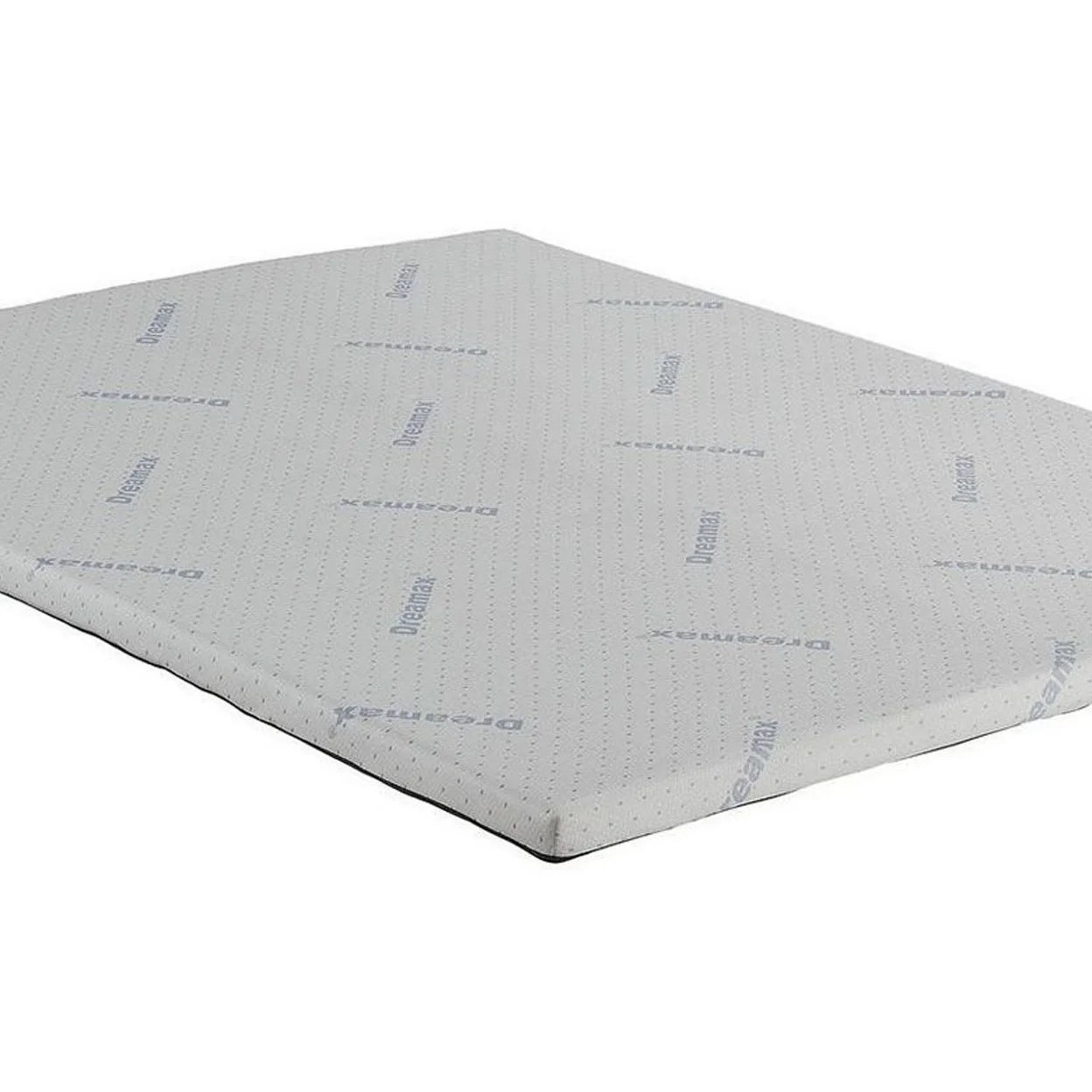 Benjara Elf 2 Inch Quilted King Size Mattress Topper for Bed, Soft Memory Foam