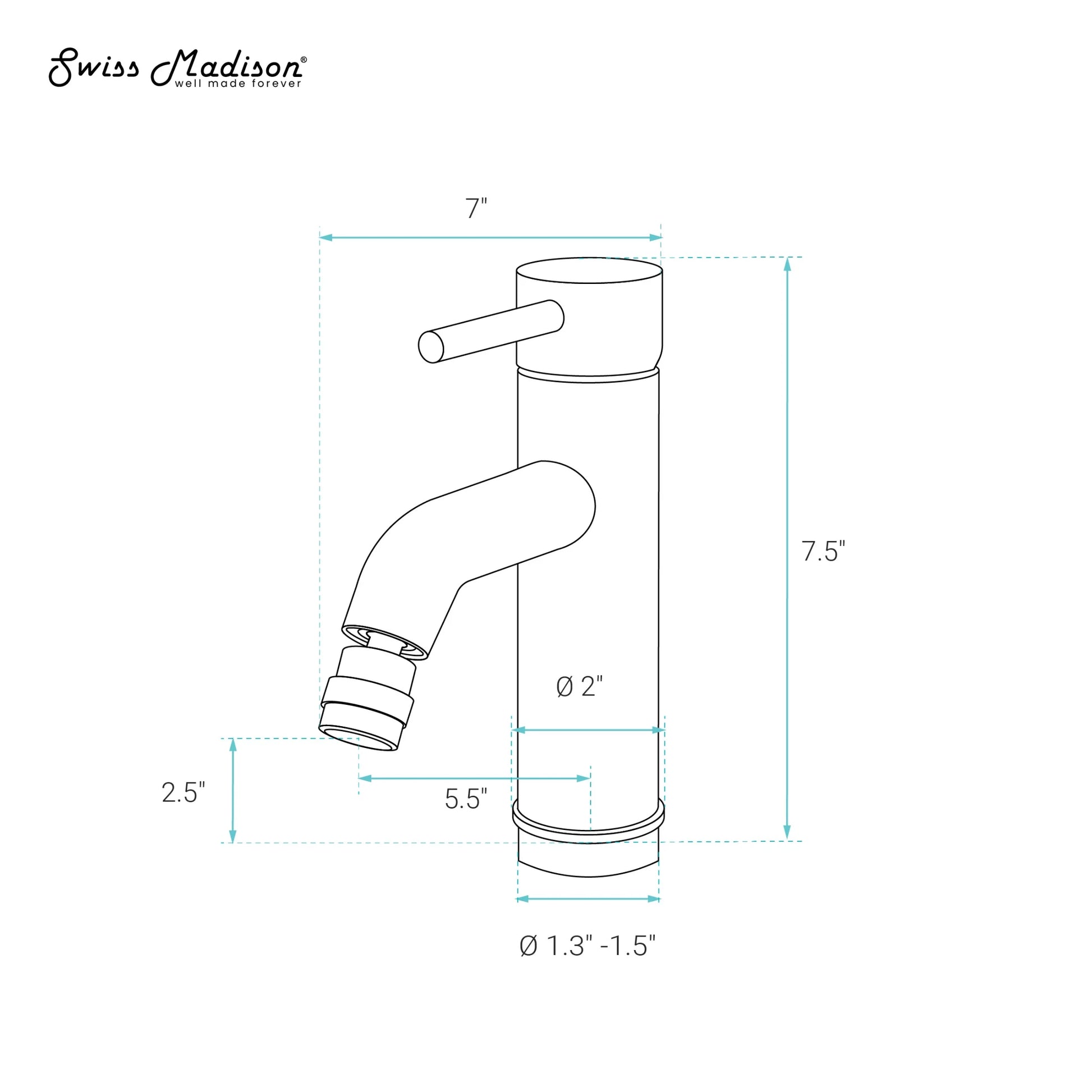 Ivy Bidet Faucet in Matte White