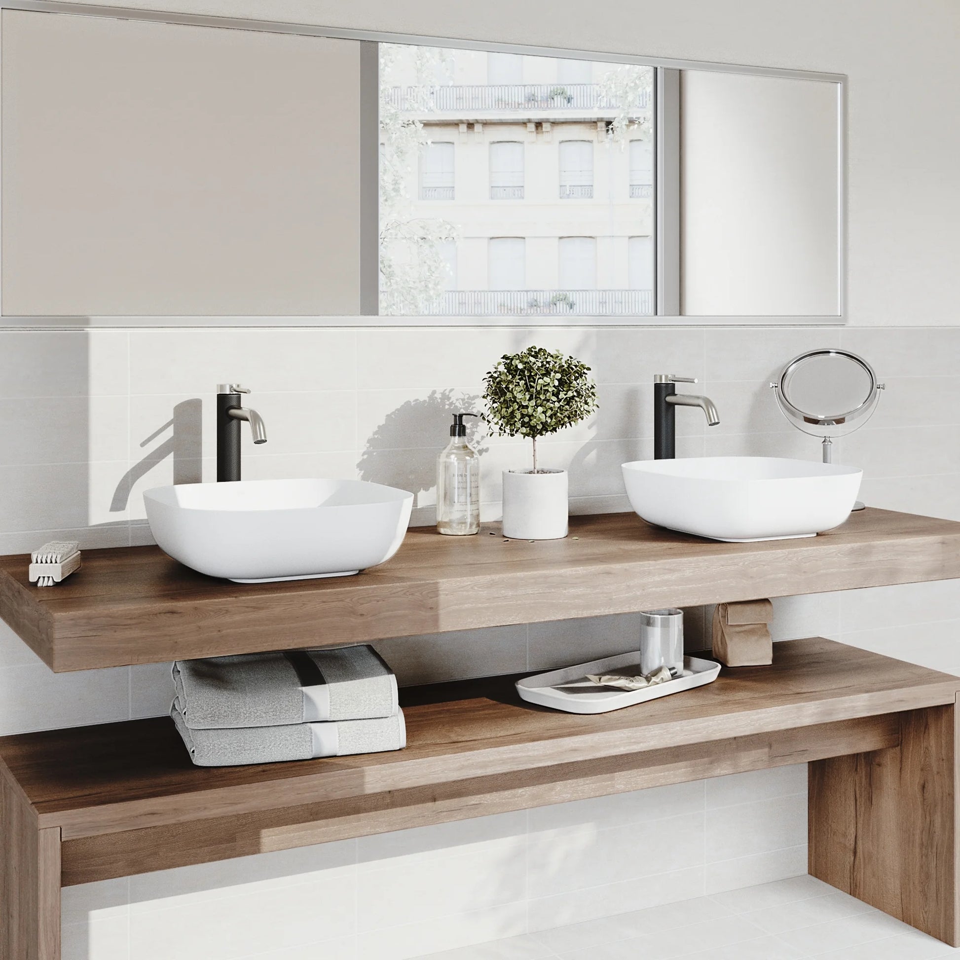 VIGO Lexington Single Handle Single-Hole Bathroom Vessel Faucet in Brushed Nickel