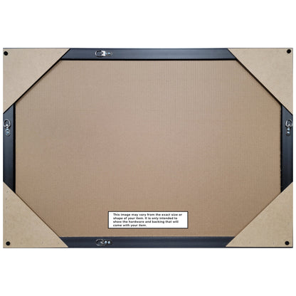Vanity White Narrow Beveled Wood Bathroom Wall Mirror