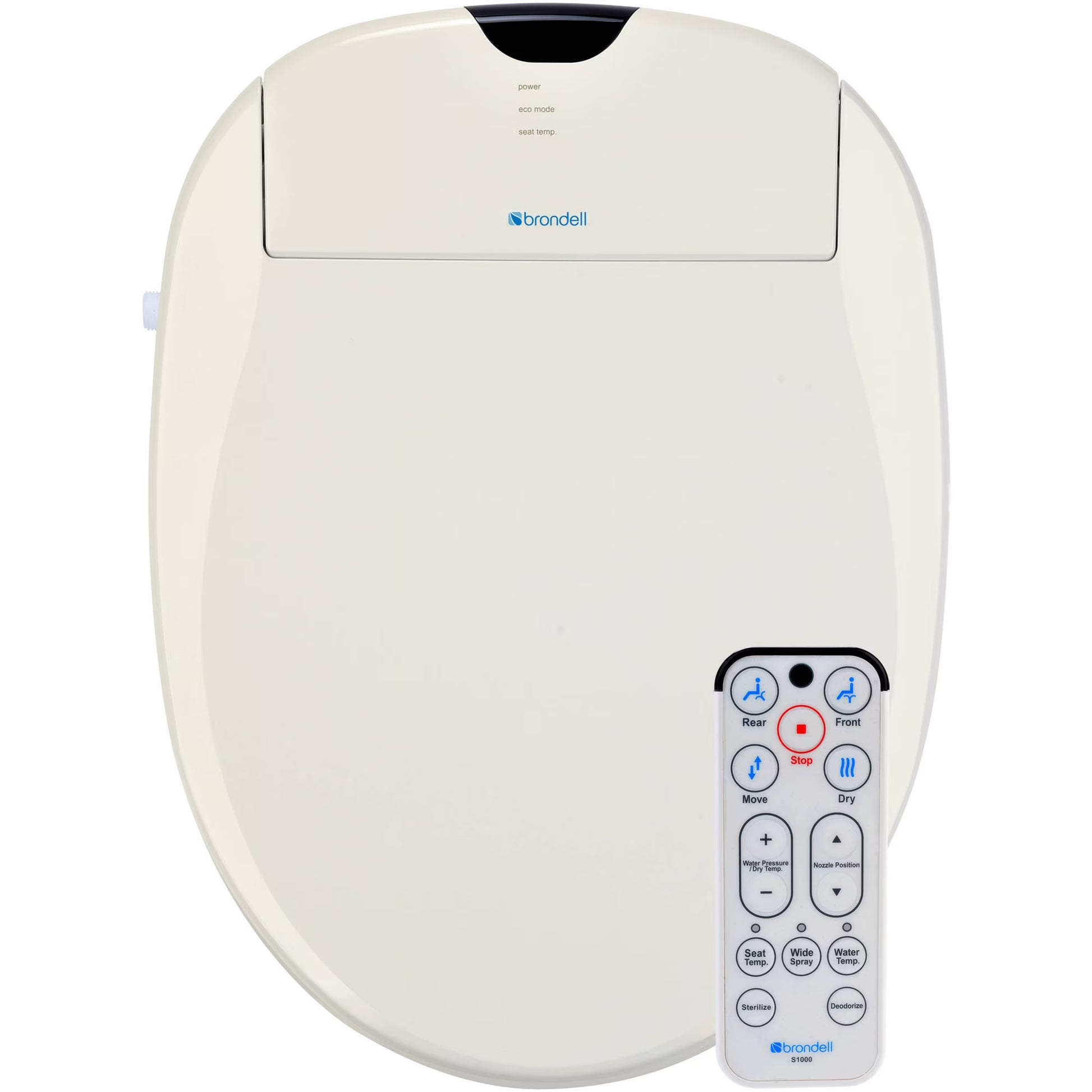 Brondell Swash 1000 Advanced Bidet Toilet Seat, White