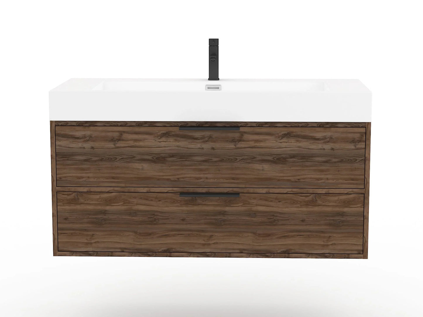 Cutler Kitchen and Bath Savoy 42" Wood/Cultured Marble Bathroom Vanity - Brown