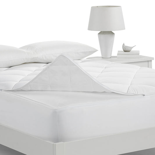 Serta Luxury Firm King Mattress Pad in White