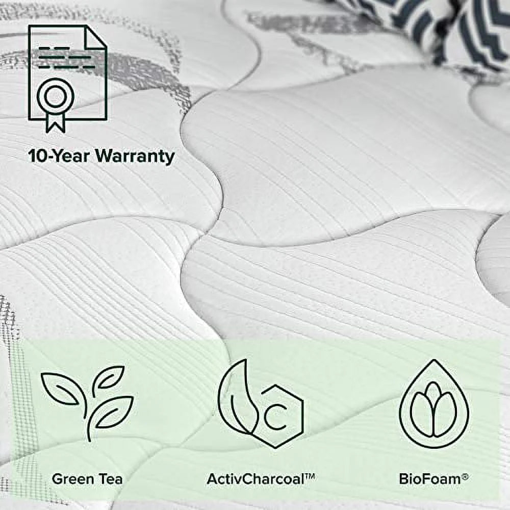 ZINUS 12 Inch Cloud Memory Foam Mattress/Pressure Relieving/Bed-in-a-Box/CertiPUR-US Certified, King