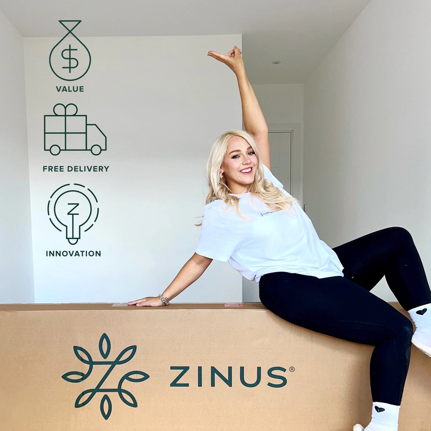 Zinus 8" Green Tea Arie Memory Foam Mattress, Full