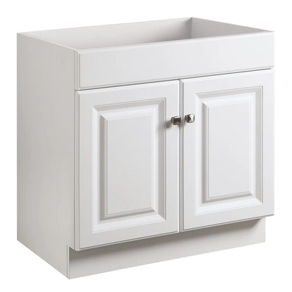 Design House Solid Wood Wyndham 24" Ready to Assemble 2-Door Bath Vanity Cabinet, White