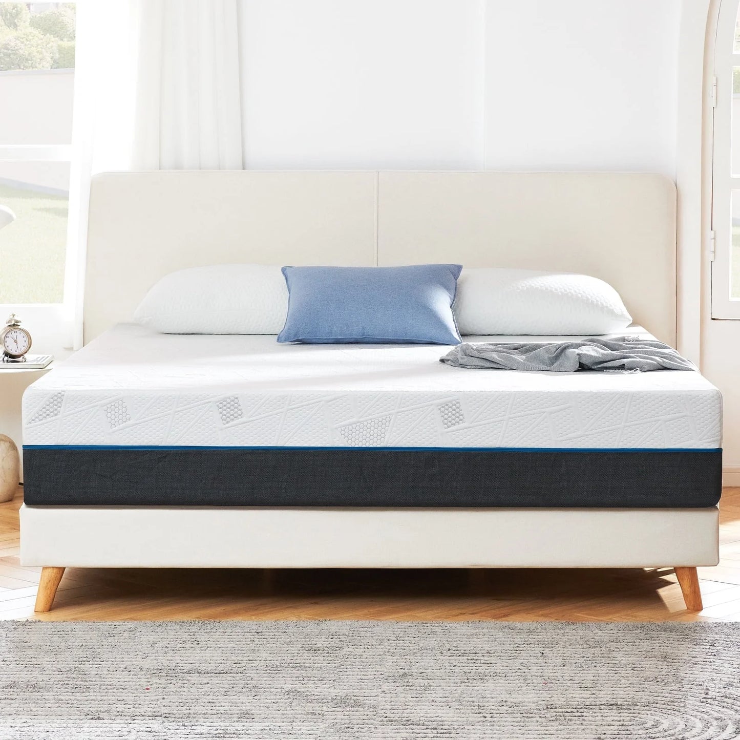 Queen Mattress, Madinog 12" Queen Size Memory Foam Mattress in a Box