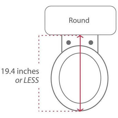 Lotus ATS-800 Round Smart Bidet Toilet Seat, White
