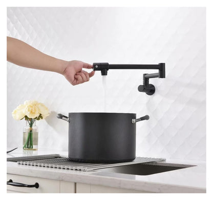 Pot Filler Tap Wall Mounted Foldable Kitchen Faucet With Bidet Sprayer Cold Bidet Faucet Sink Tap Rotate Folding Spout ,Effortless Installation