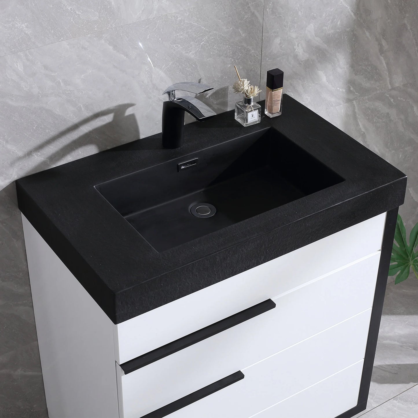 Dowell Topmount Bathroom Resin Basin 000 1818BP