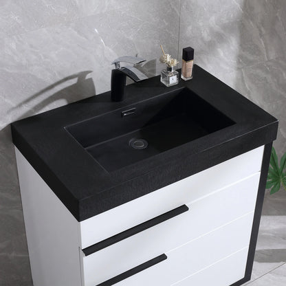 Dowell Topmount Bathroom Resin Basin 000 1818BP