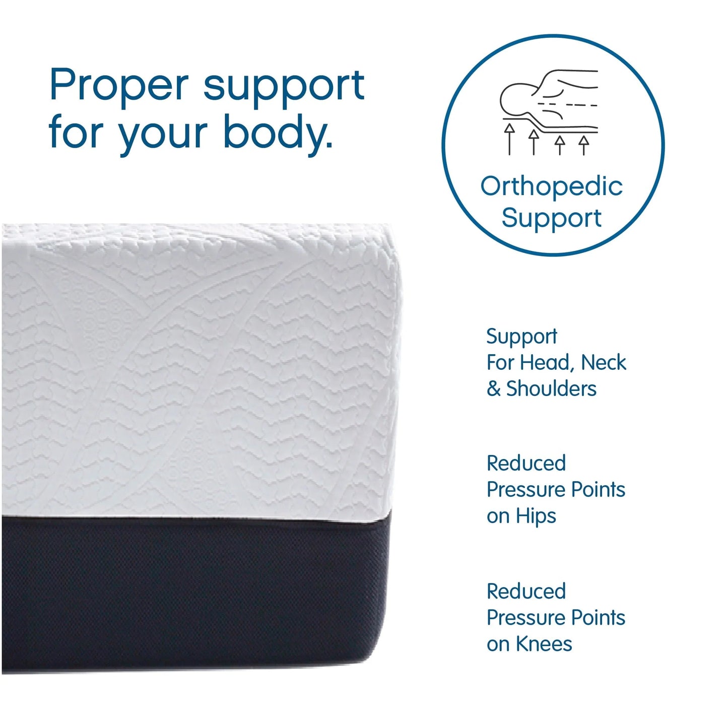 Cool Gel 14" Gel Memory Foam Mattress with 2 Bonus Pillows, Queen