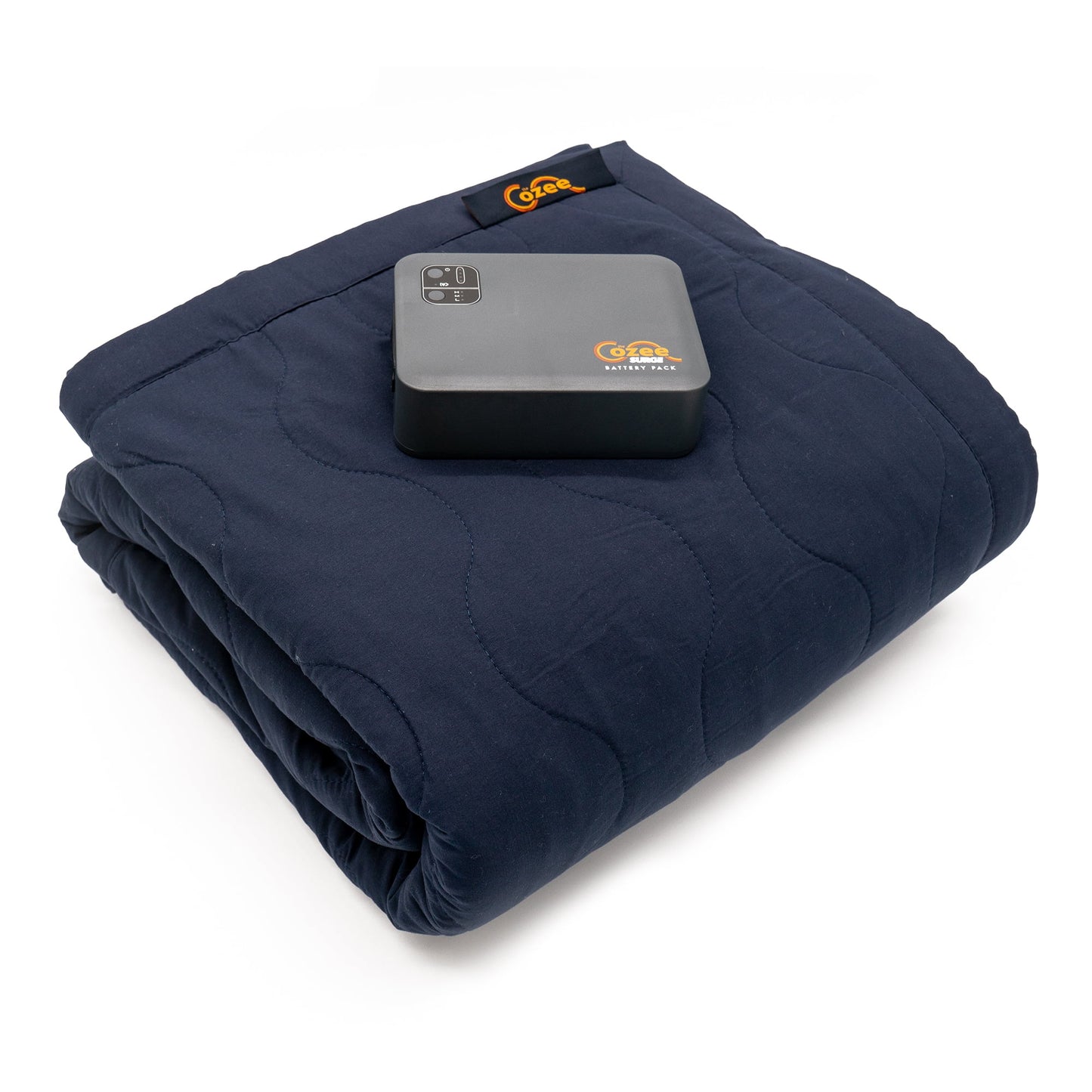 Cozee Electric Blanket Surge Battery Operated Throw Blanket Plus Tote