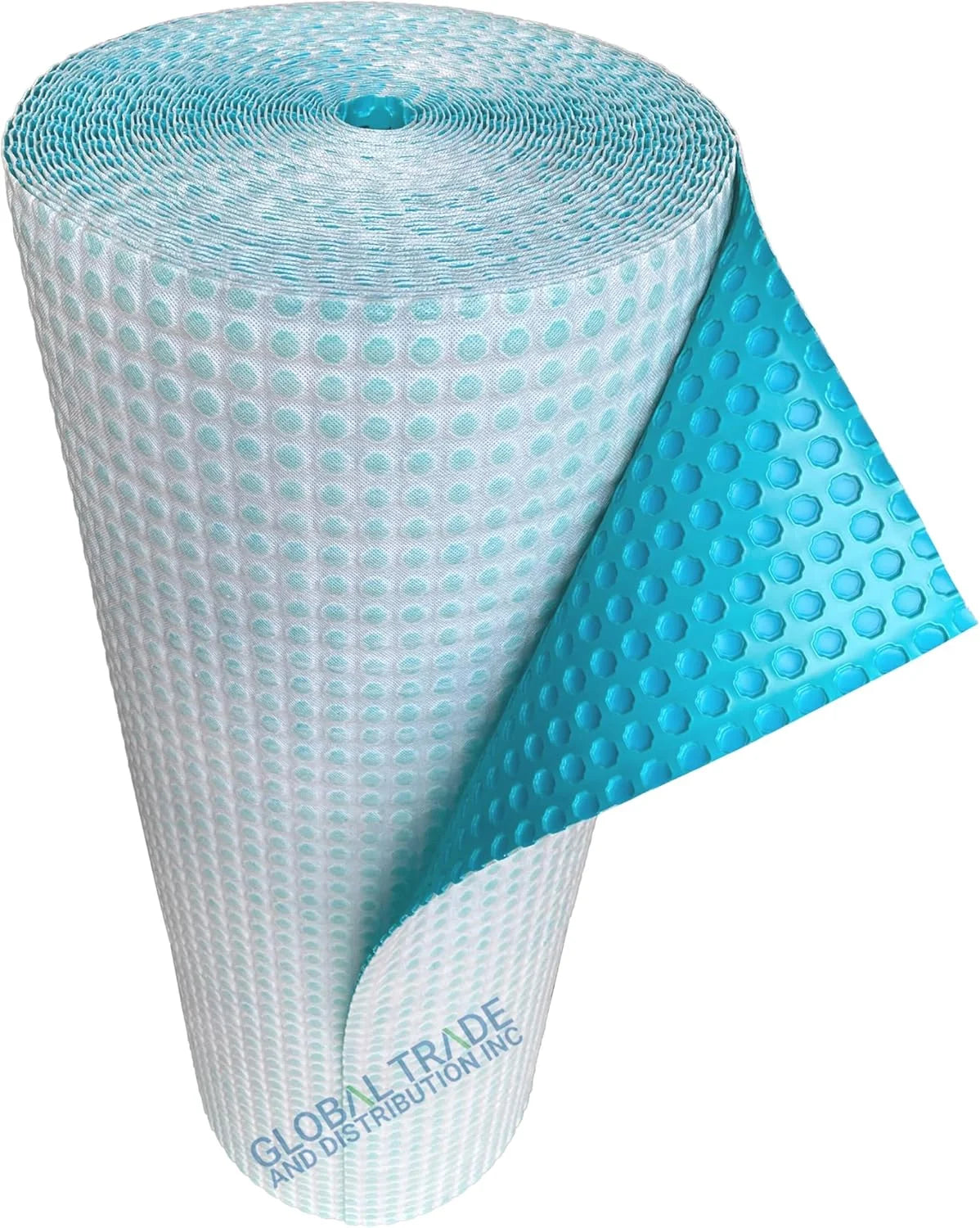Uncoupling Waterproofing Membrane Roll, 54 Sq Ft (3.3 Ft x 16.4 Ft), 1/8'' Anti-Fracture Mat, Crack Isolation Flooring Underlayment for Bathroom Floor Tile, Subfloor