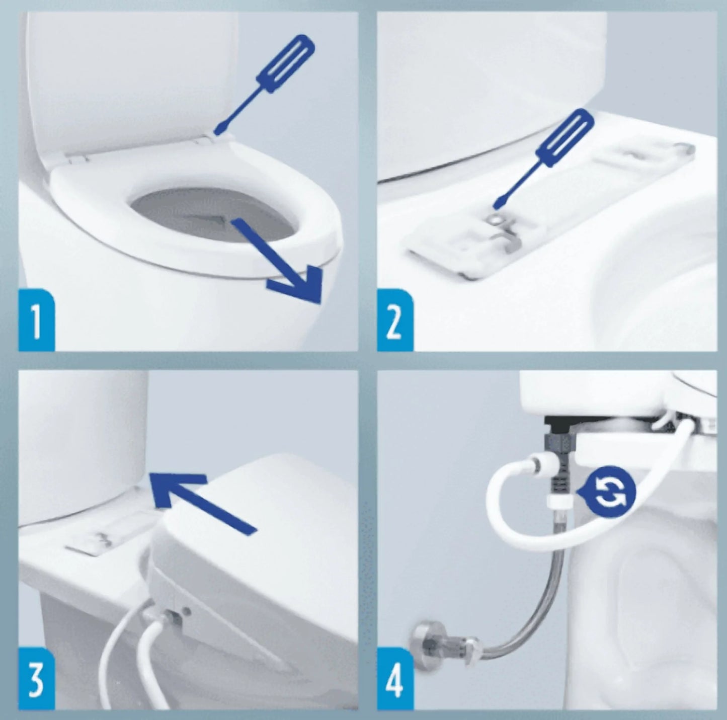 TOTO Washlet Elongated Bidet Seat with SoftClose Lid T1SW2491#01