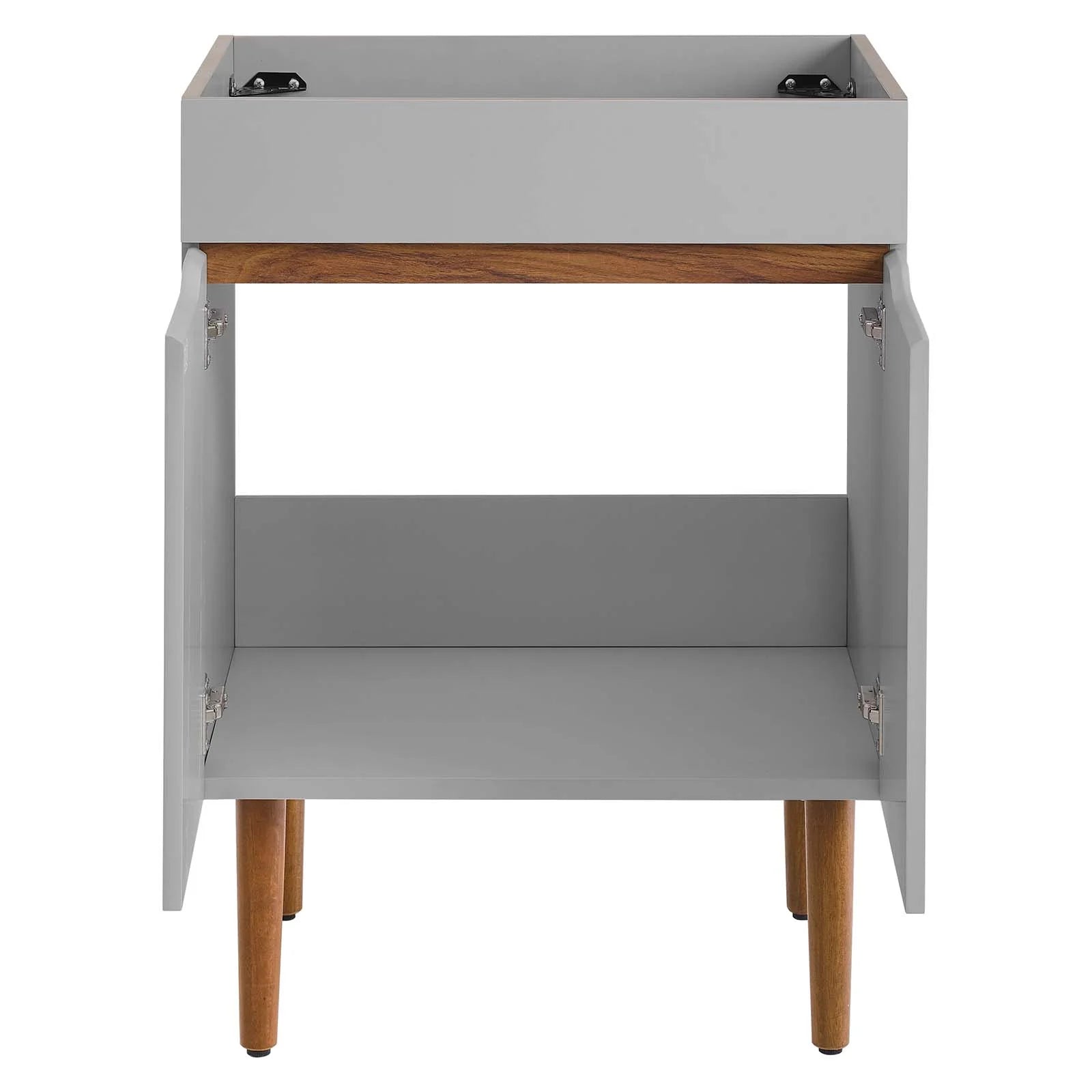 Modway Harvest 24" Bathroom Vanity Cabinet (Sink Basin Not Included) in Gray Walnut