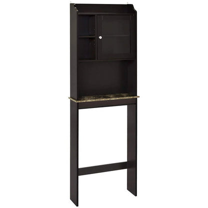 Dasyfly Freestanding Bathroom Over-The-Toilet Storage, Wood Bathroom Space Saver - Espresso