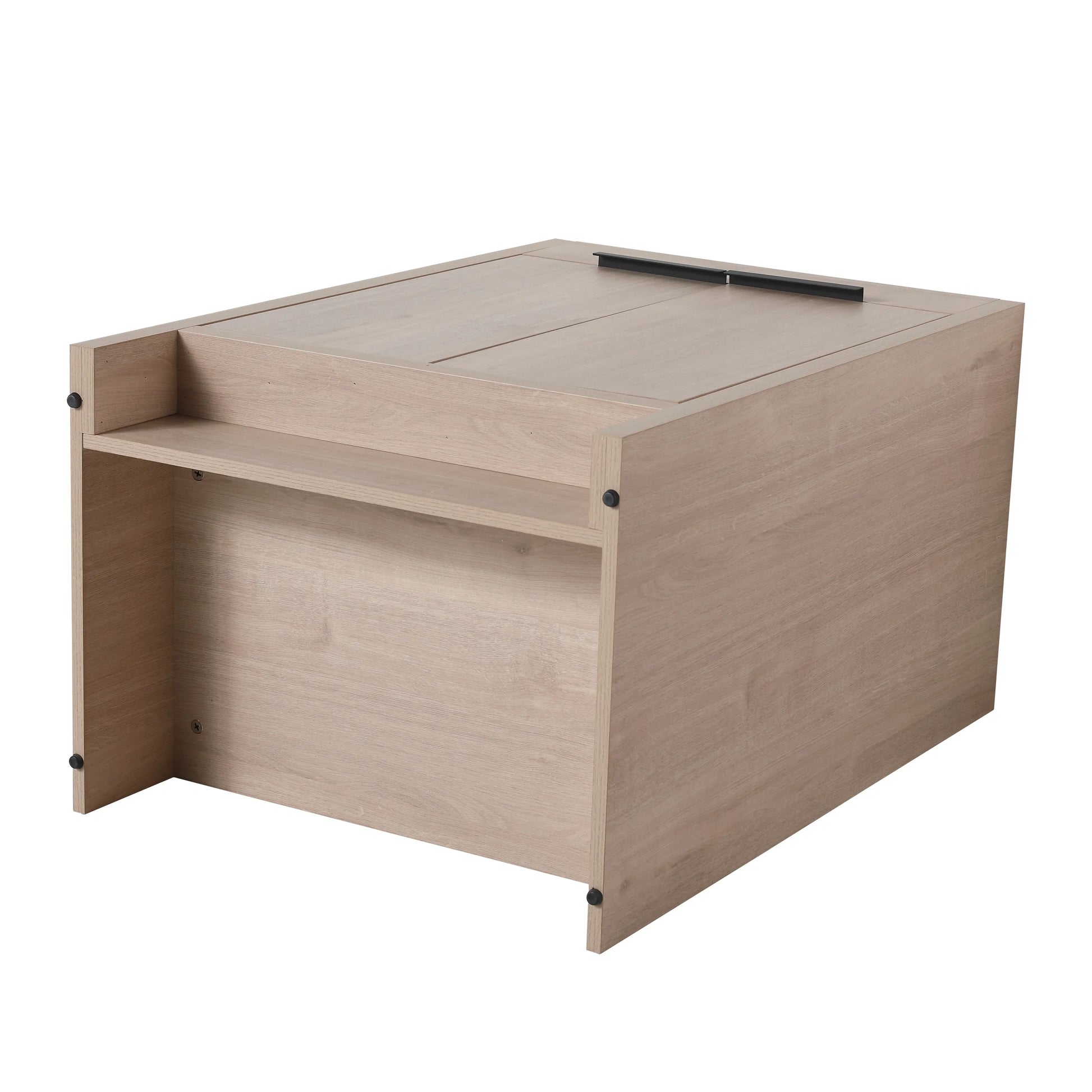 BNK 24/30/36 inch Freestanding Single Sink Bathroom Vanity with Soft Close Door and 1 adjustable shelf 24"W x 18.3"D x 35"H - Plain Light Oak