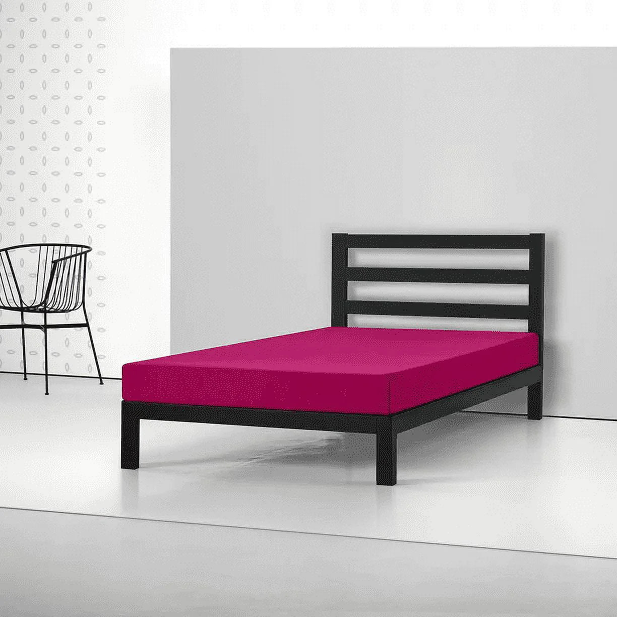 5" Twin Memory Foam Mattress - Spa Sensations by Zinus, Pink