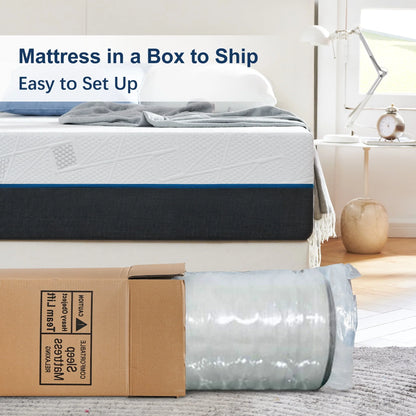 King Mattress, Madinog 12" King Size Memory Foam Mattress in a Box