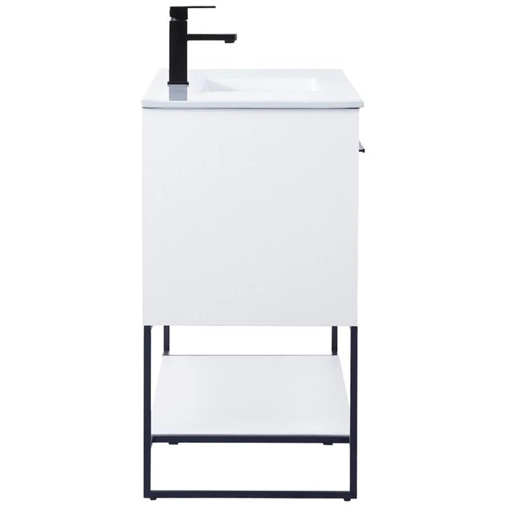 Elegant Kitchen and Bath 48 Inch Single Bathroom Vanity In White