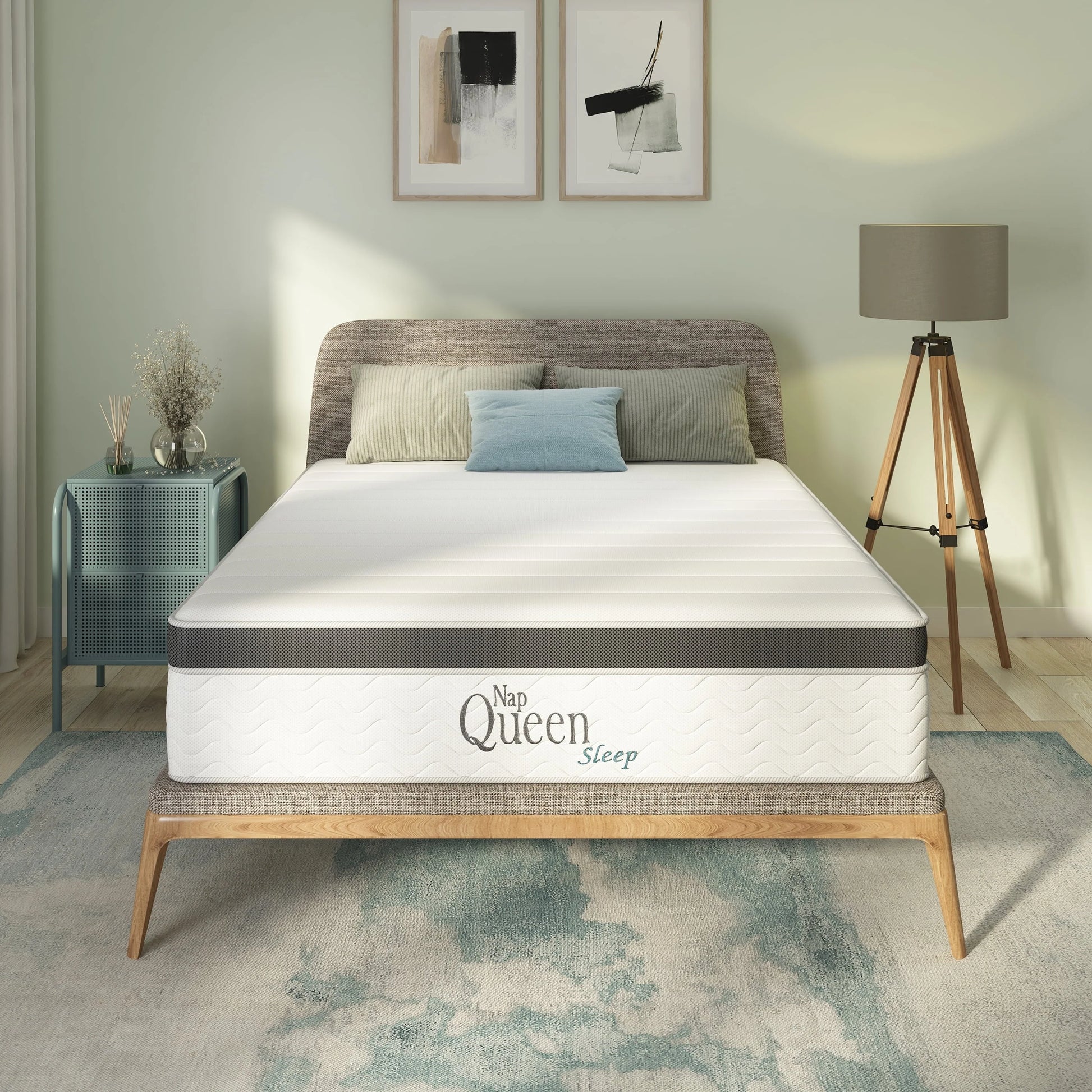 NapQueen Maxima 10” Hybrid of Cool Gel Infused Memory Foam and Coils Mattress, Full