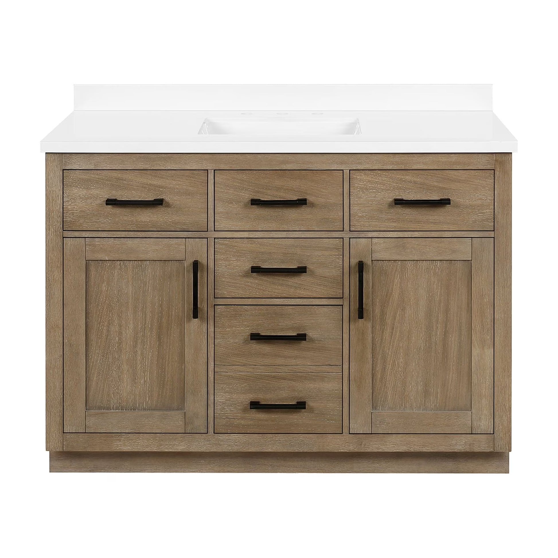 Ove Decors Bailey 48 W x 22" D Freestanding Bathroom Vanity with Sink, Driftwood Oak