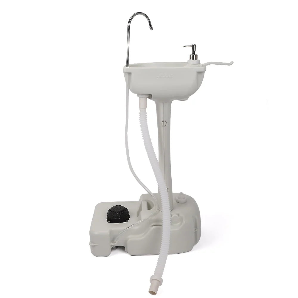 SamyoHome 5 Gallon Portable Camping Sink, with Towel Holder & Soap Dispenser