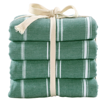 Cacala Turkish Beach Towel 100% Cotton, Set of 4, Sand-Free and Quick-Drying Perfect as an Extra Large Travel Towel, Beach Accessory, or Gift for Beach Lovers, 39° x 70°
