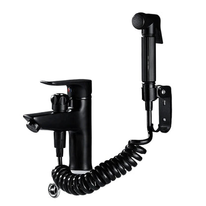 Bathroom Basin 2 In 1 Faucet, Brass Handheld Toilet Bidet Faucets, Sprayer Cold And Hot Water Mixer Bathtub Tap With Shower Set ,Versatile Features
