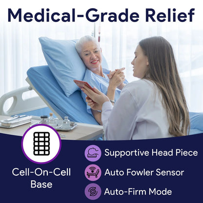 Proheal Bariatric True Low Air Loss Alternating Pressure Air Mattress with Pump & Raised Rails - Stages I-IV - 36” x 80” x 8”/11"