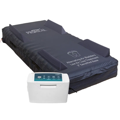 Proheal Low Air Loss Alternating Pressure Air Mattress with Pump - 3" Foam Base - 36” x 80” x 8"