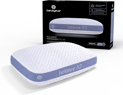 Bedgear Balance Performance Pillow 2.0 - Moisture Wicking Bed Pillow for All Sleep Positions - Medium Firmness Bed Pillow - Washable Removable Cover