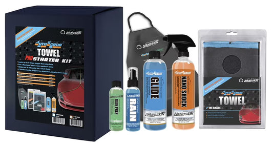 Nanoskin AUTOSCRUB Surface Prep Towel - Fine Grade Pro Kit - Clay Bar Replacement Tool to Remove Embedded Contaminants Before Wax & Coating | Safe for Painted Surface, Glass, Plastic, Metal & More