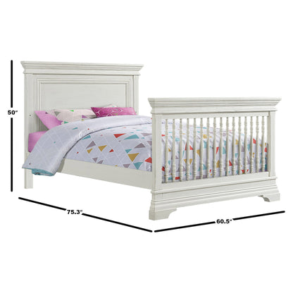 Imagio Baby Ashley 3-piece Crib Set, w/Dresser and Chifferobe, Brushed White